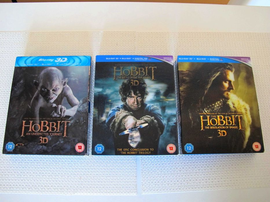 ПРОМО Hobbit Trilogy 3D + 2D Blu Ray 12 диска за колекционери
