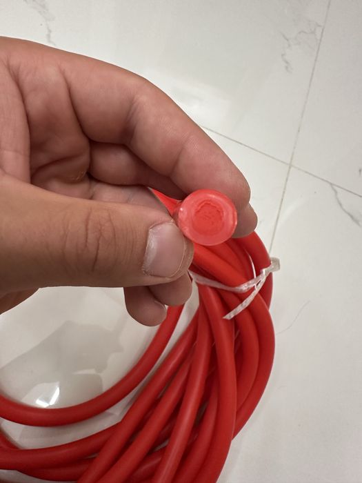 Треннировъчен ластик за борба и джудо син и червен 10М/14мм