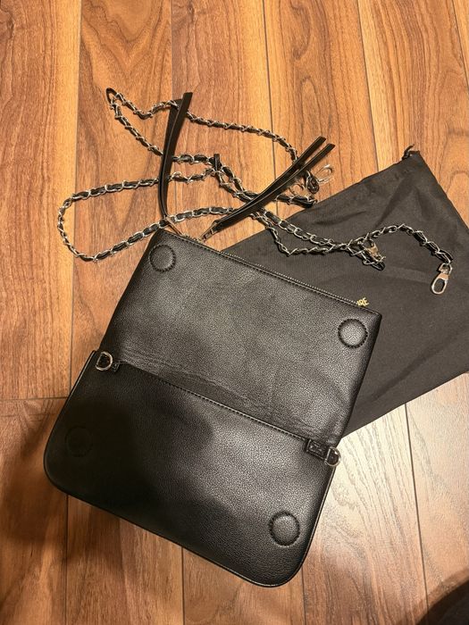 Geanta Zadig & Voltaire Negru Silver Argintiu Black Clutch Poseta