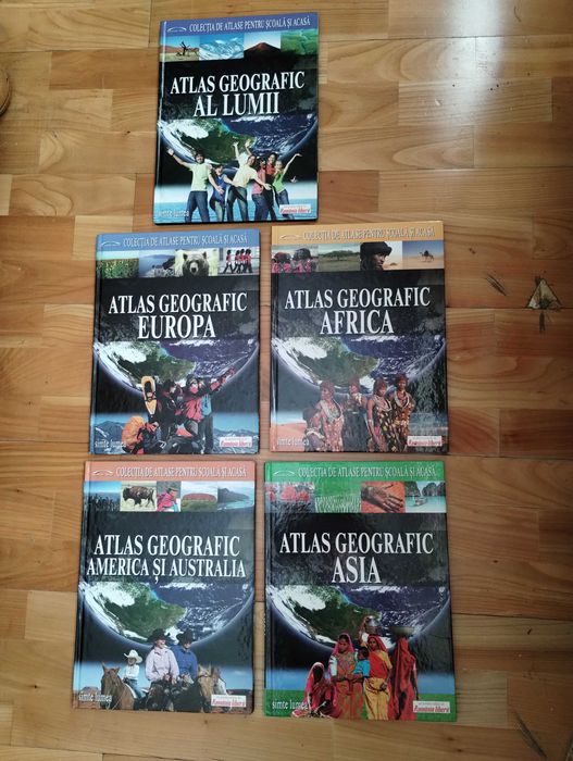COLECTIA DE ATLASE pentru scoala si acasa (5 volume)