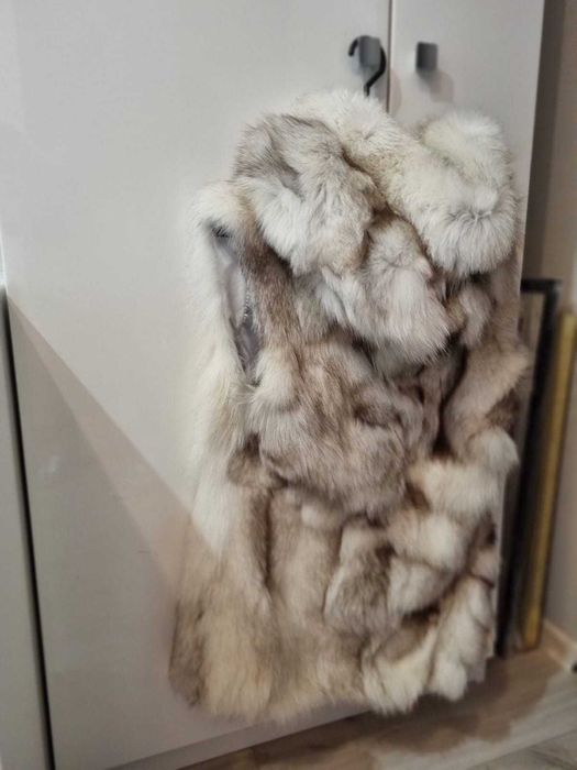 Елек бяла лисица, дълъг косъм