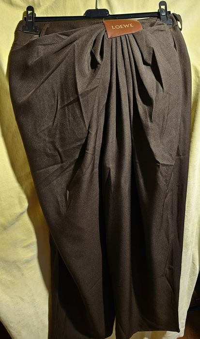 Pantaloni largi maro