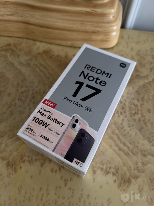 Redmi Note 17 Pro Max 512gb Yangi