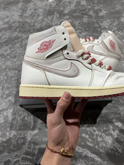 Air Jordan 1 Retro High Rare Air Sail Cinnabar