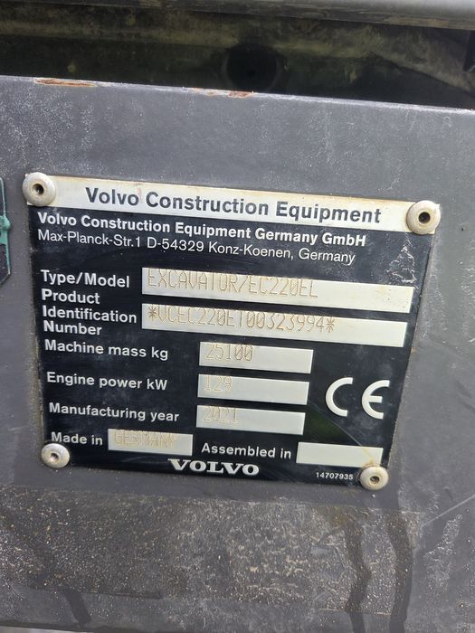 Volvo EC220, 2021 ,