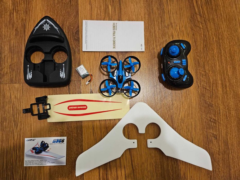 Дрон Многофункционална 3-в-1 играчка + Ховъркрафт и Самолет Режими