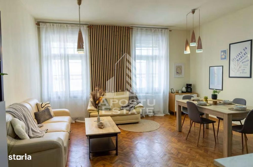 Apartament cu farmec istoric, Piața Victoriei, 63 mp utili , lift — fotografia 1