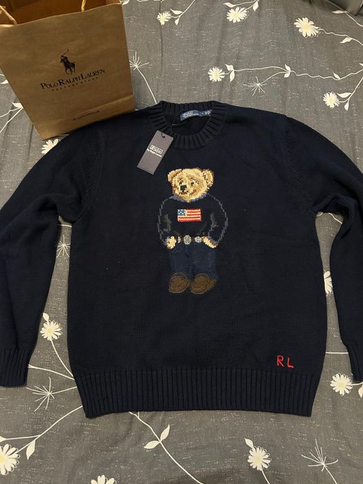 Pulover Polo Ralph Lauren RL Bear print America