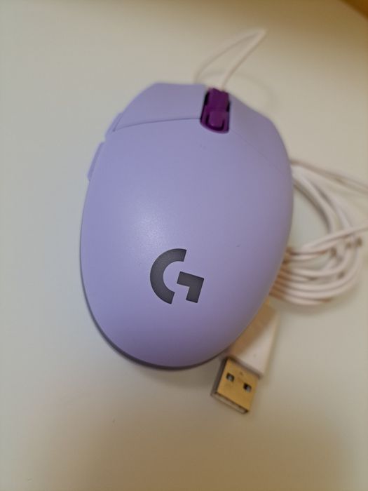 Гейминг мишка Logitech - G102 Lightsync, оптична, RGB, лилава