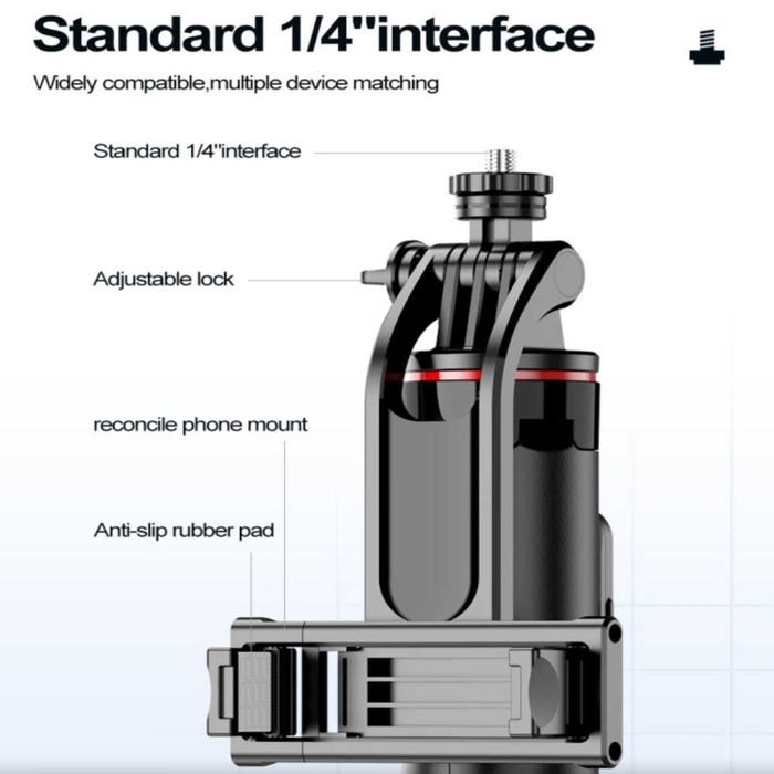 HSU C12 – 1.3 м селфи стик с трипод и Bluetooth дистанционно