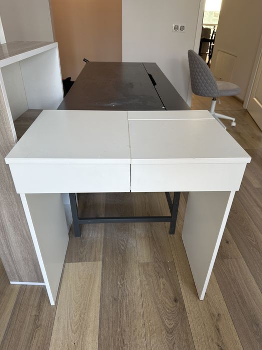 Birou/toaletă IKEA alb compact 70x42x78 cm