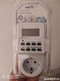 Priză programabilă digital 3500W cu display LCD