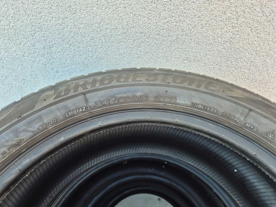 4 Anvelope M+S IARNA - 245/50/19 105V - Bridgestone Blizzak - RFT - Stare F BUNA - DOT 2018 !
