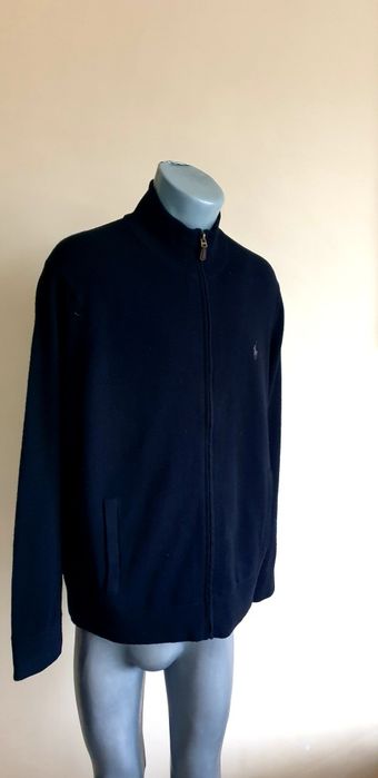 POLO Ralph Lauren Cardigan Wool Full Zip L ОРИГИНАЛ Мъж Вълна с цял ци