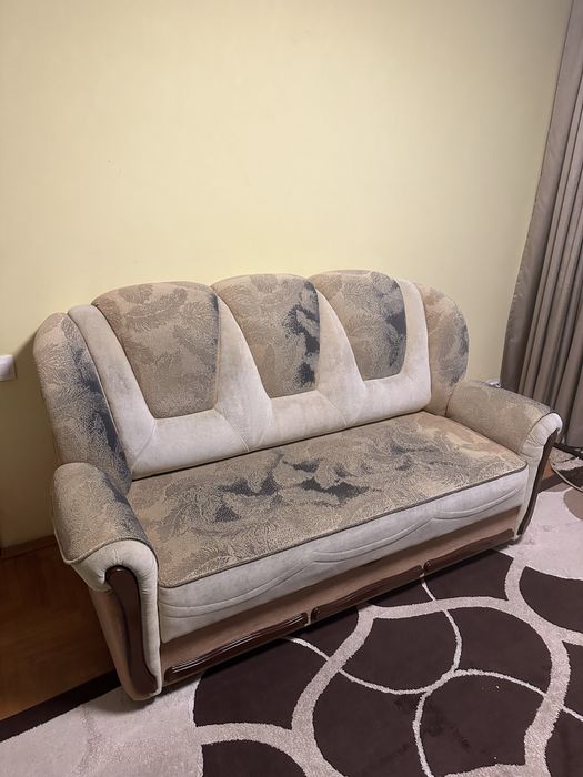 Set canapea extensibilă + 2 fotolii