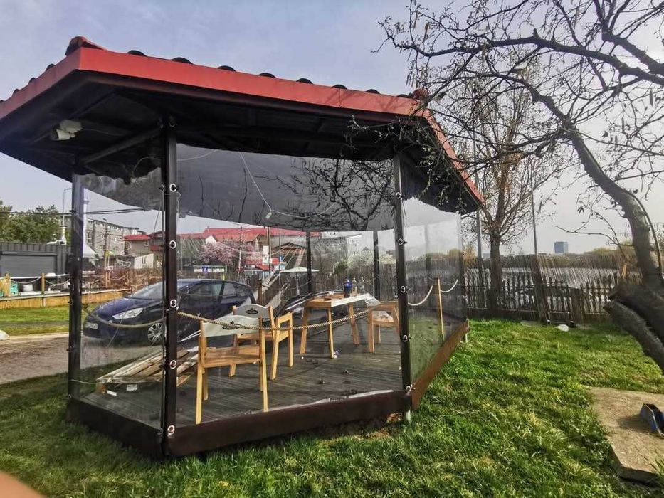 Folie Cristal premium transparenta pentru terase/ terasa si foisoare