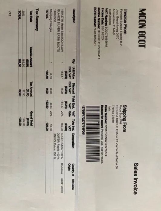 Зимни обувкаи  Moon Boot  39/41