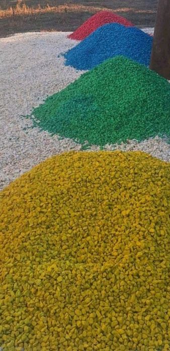 Доставка бял трошен камък(камъчета)за украса декорация на градинки