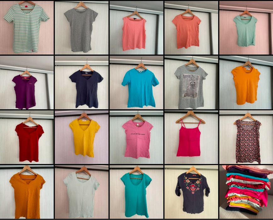 lot 20 tricouri marimea S dama bumbac