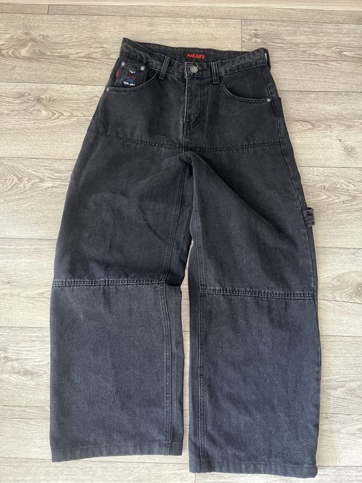 Джинсы черные Pokaifu