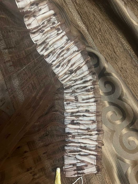 Завеси - 2бр. плътни и 1бр. тънка с перделък