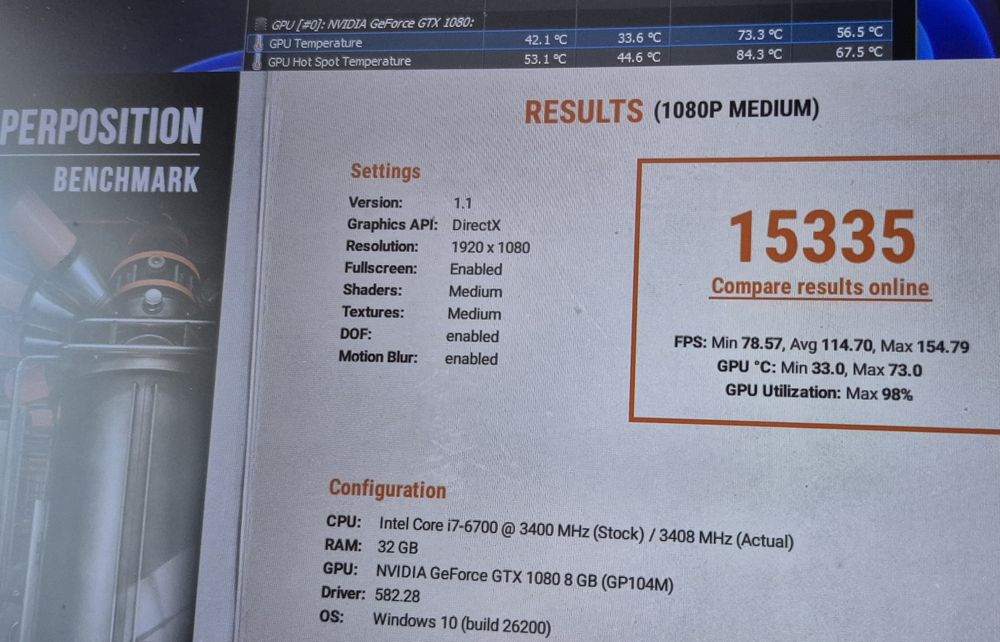 Laptop gaming i7 GTX 1080 32GB RAM display 17"