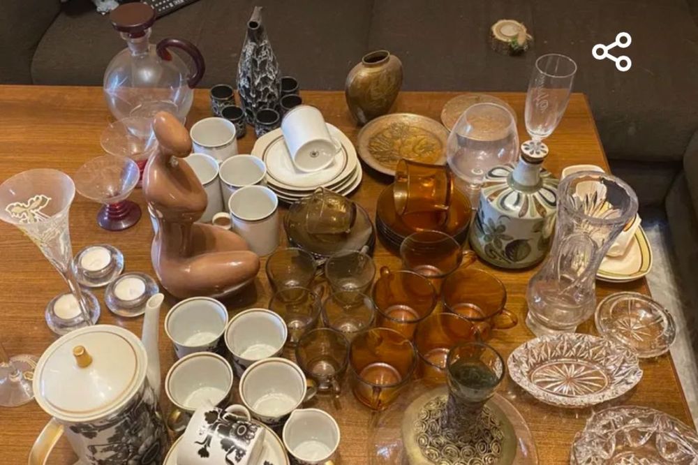 Ретро посуда и декорация