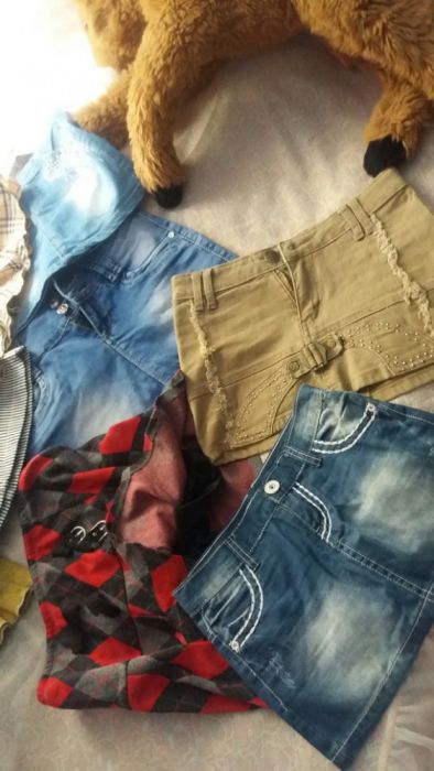 Юбки детские и шорты.