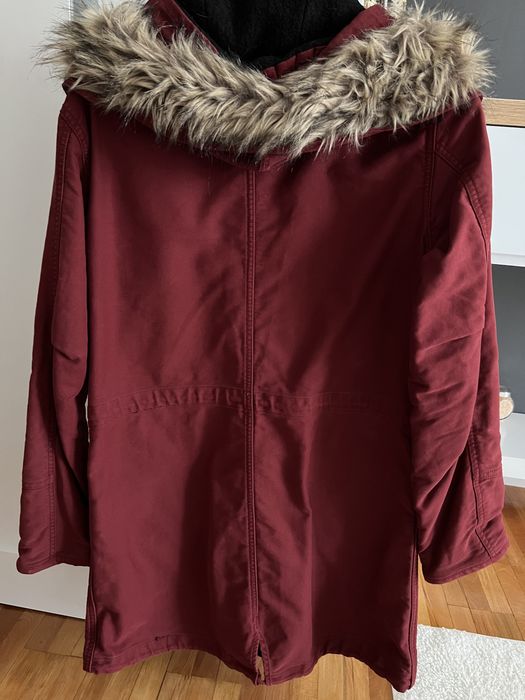 Geaca Zara de femei,culoare vișiniu,mărime S
