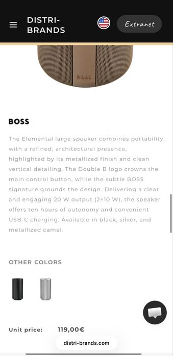 Boxă Portabilă BOSS Elemental 20W *NOUA* *SIGILATA*