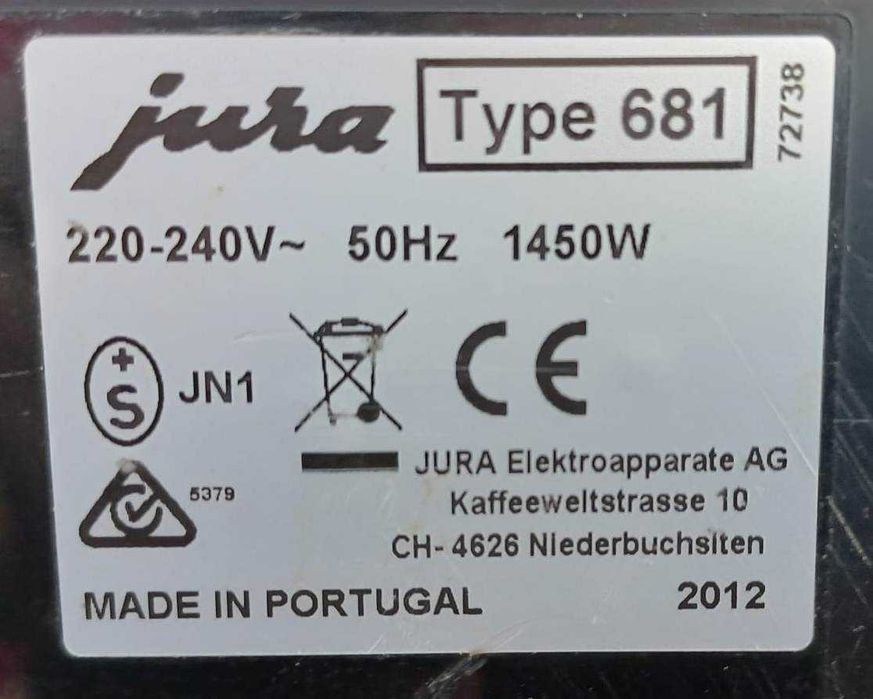 Espressor boabe JURA ENA 1 automat 15 bari perfect functional