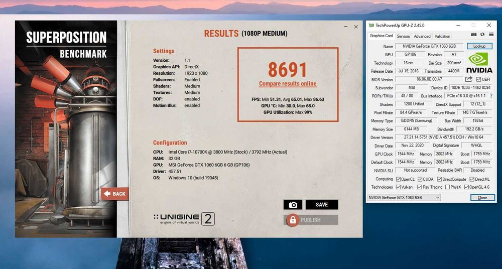 Placa video MSI GeForce GTX 1060 6GT OCV1 6GB GDDR5 192-bit
