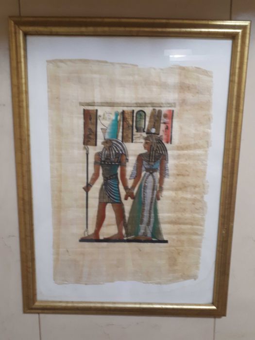 картина  - папирус  в рамке