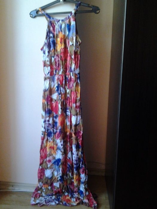 rochie albastra lunga marime universala