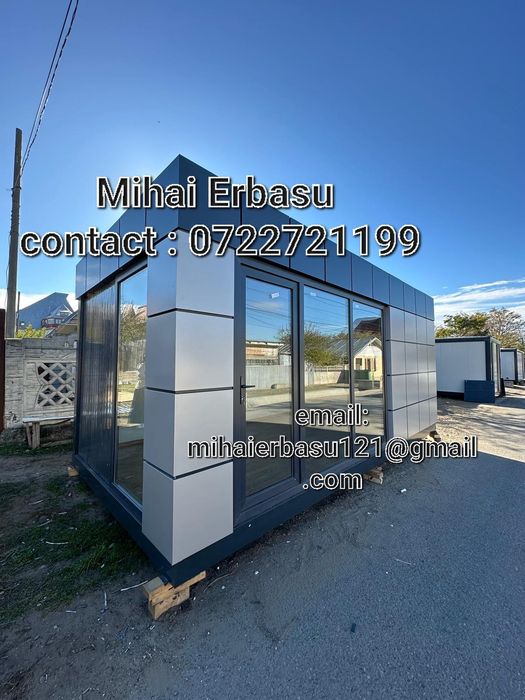 Vand container modular-comercial placat cu alubond