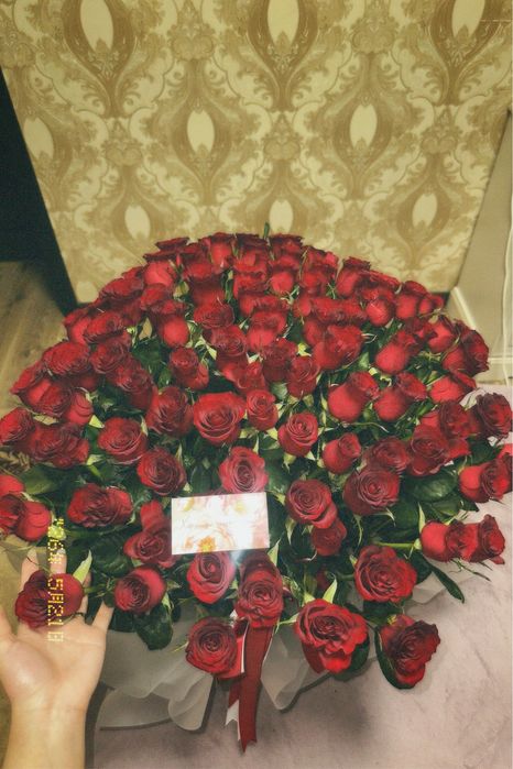 101 букет в корзине