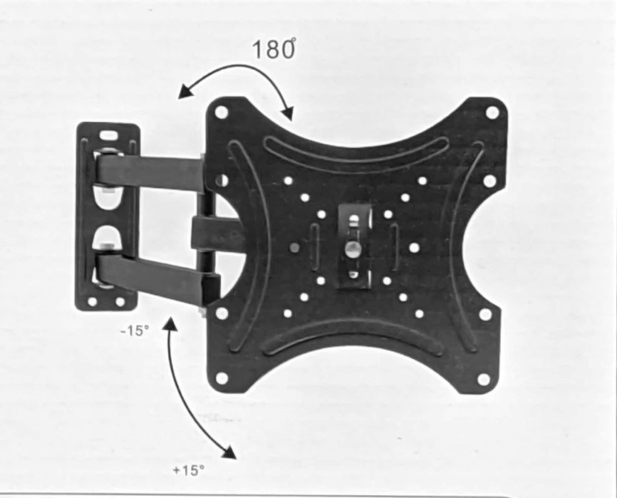 Поворотный угловой кронштейн 20×20 крепление оптом кранштейн для ТВ