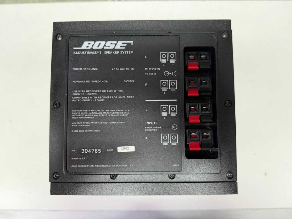 Subwoofer Bose Acoustimass 3 Series I – Subwoofer Pasiv – USA