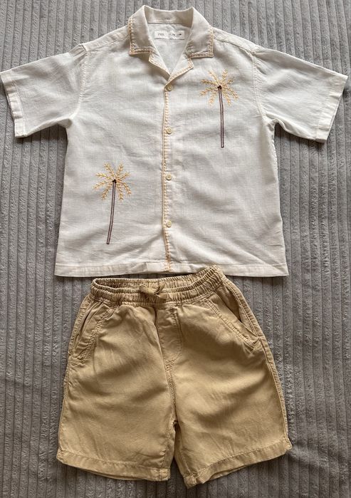 Бански Mayoral, тениски, бермуди и ленен комплект Zara 7-8г.