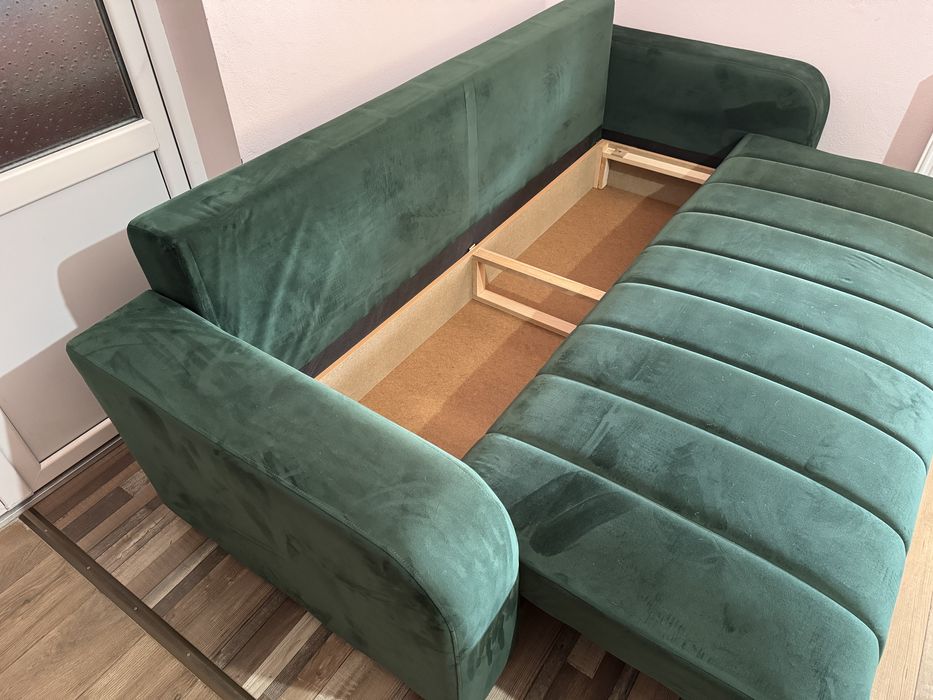 Canapea extensibila 3 locuri, Diego cu lada de depozitare 230x92x90 cm