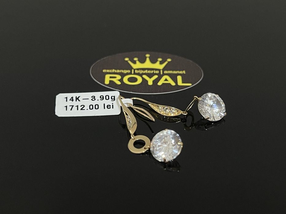 Bijuteria Royal CB : Cercei dama aur 14K 3,90 grame