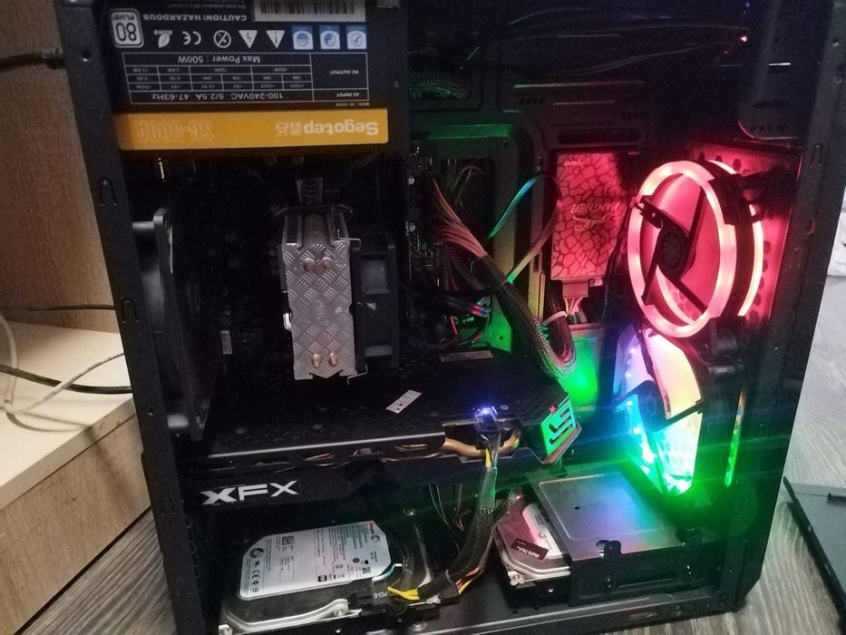 PC Gaming I3-10100f, RX 580 8GB, 8GB DDR4, 120GB SSD, 1TB HDD