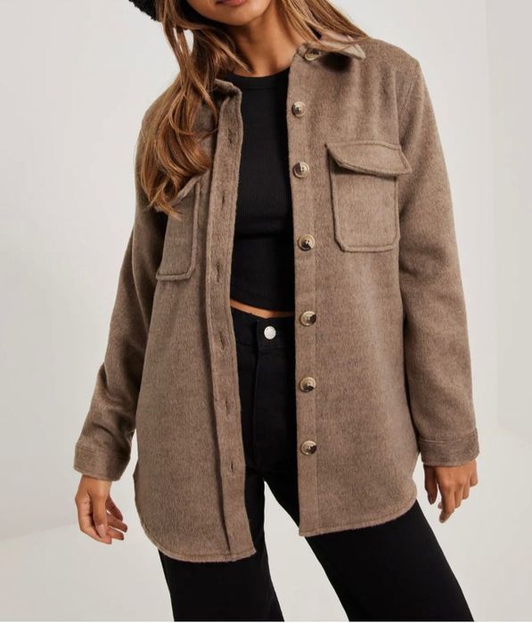 Object кафява риза/яке, връхно облекло, р.38/M