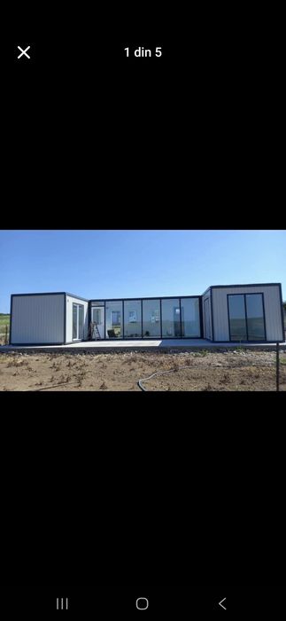 Casa la cheie din containere modulare + teren 1000 mp