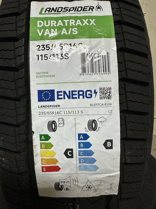 Нови всесезонни бусови гуми LANDSPIDER DURATRAXX VAN A/S 235/65R16C 115/113S 2356516C