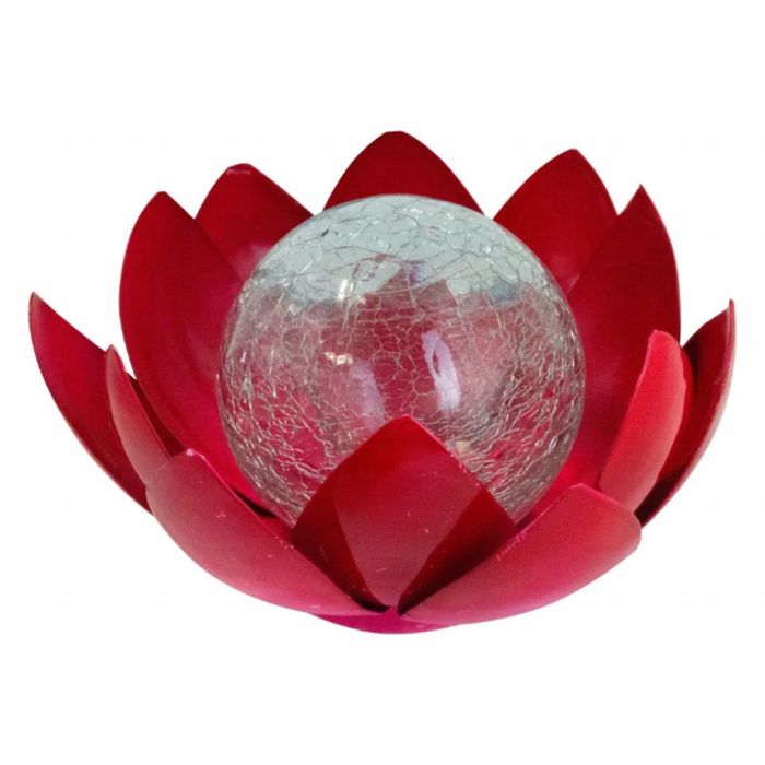 LED слънчев градински соларен панел с 3 светещи лампи цветя