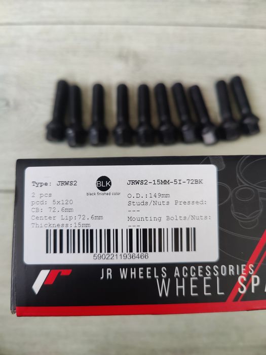 Distantieri 1.5cm/15mm BMW 5x120 distantiere + prezoane lungi incluse