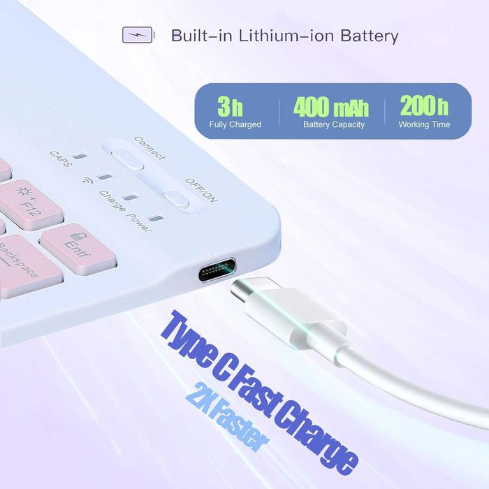 Husa cu tastatura QWERTZ pentru iPad Air 13 - 2024