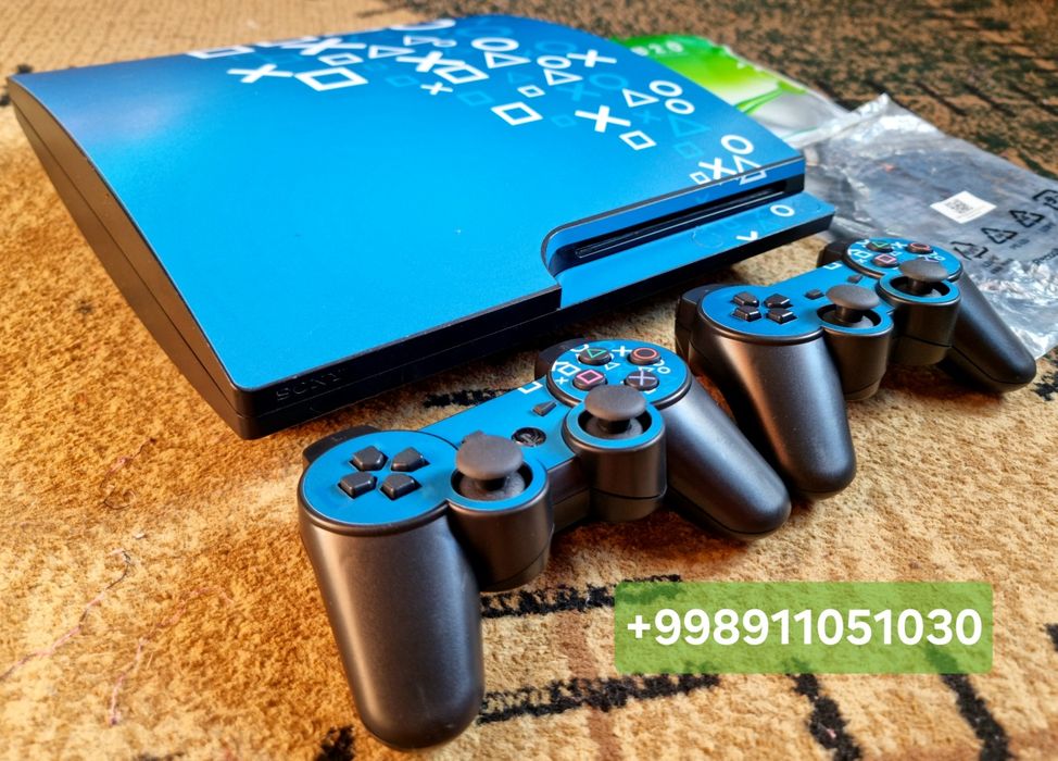 PlayStation 3 slim 320 GB 35 ta o'yini bilan.