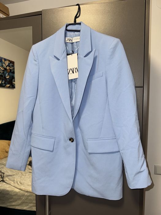 sacou zara baby blue